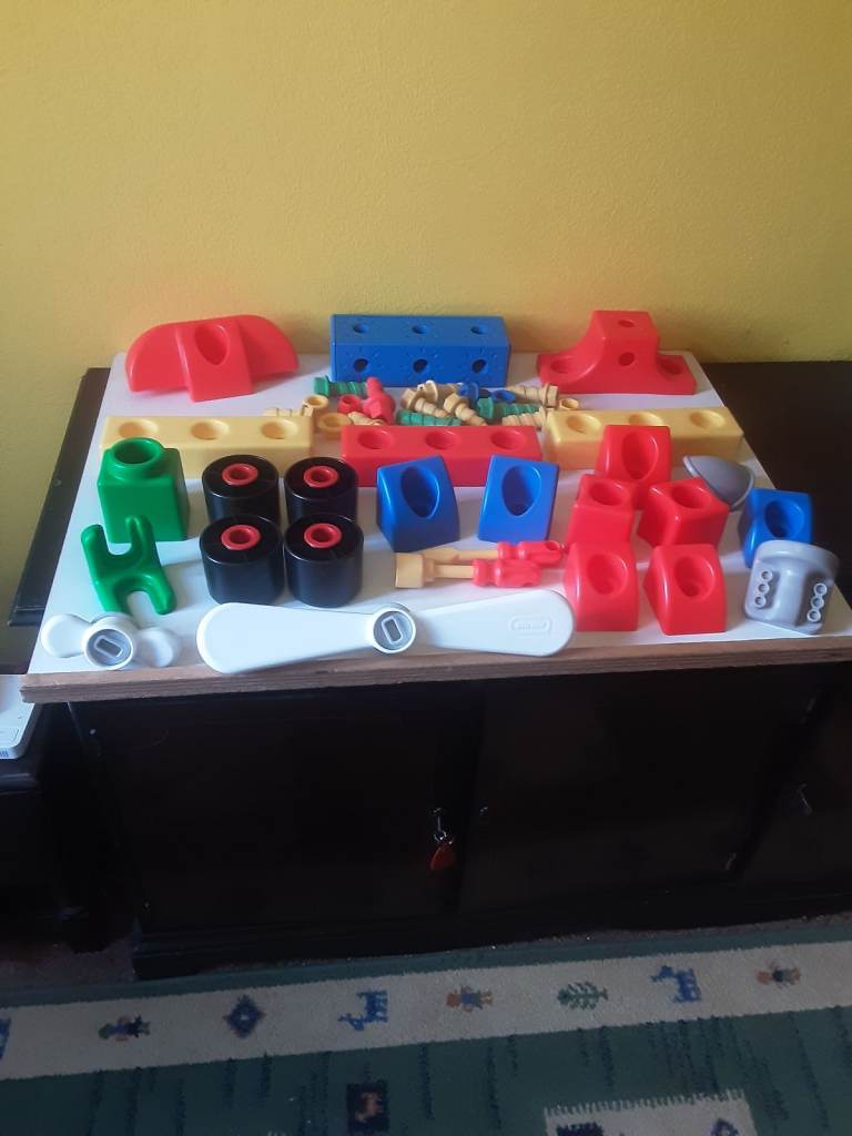Little tikes large chunky building  set .to build  a plane  etc .