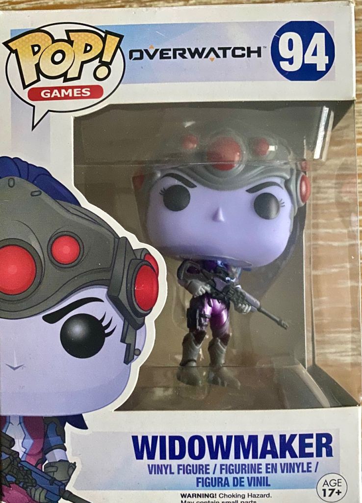 Funko Pop! Overwatch Widowmaker #94 Vinyl Figure Boxed.  3432