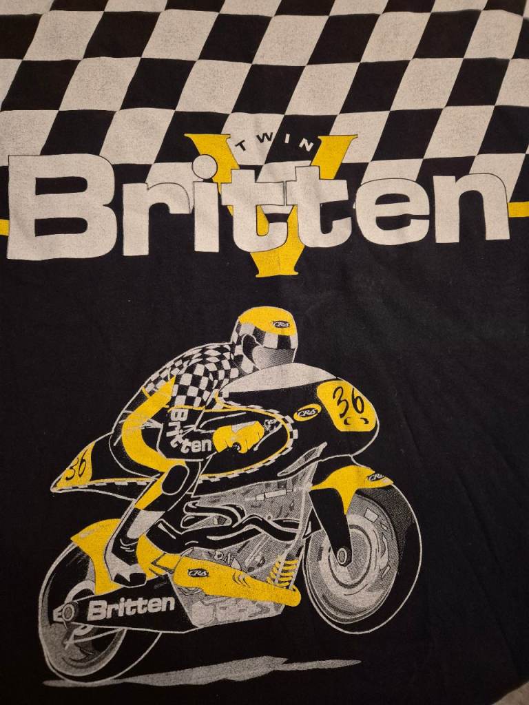 BRITTEN V TWIN 1000 T SHIRT - RARE