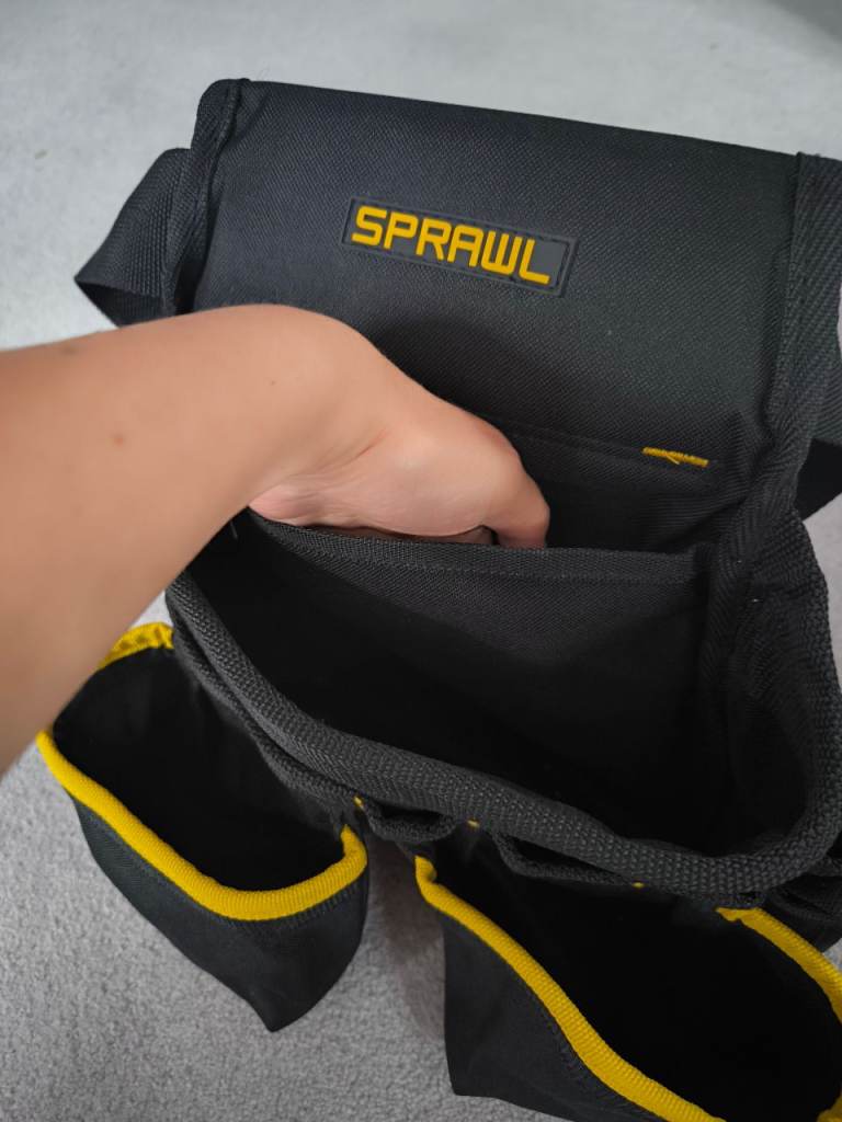 SPRAWL Tool Belt / Pouch – Black and Yellow, New