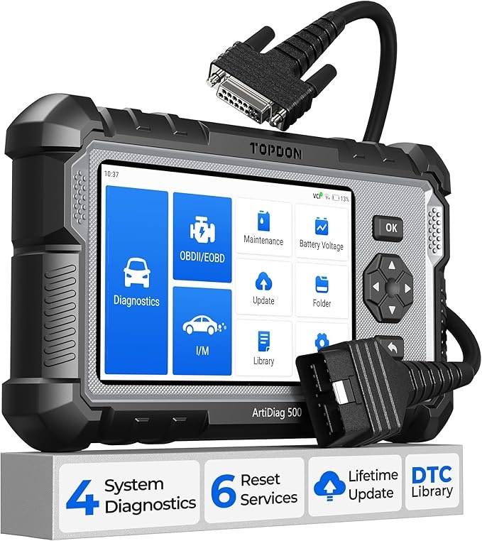 TOPDON OBD2 Code reader Scanner ArtiDiag500, Engine ABS SRS Transmission  Diagnostic for all cars 