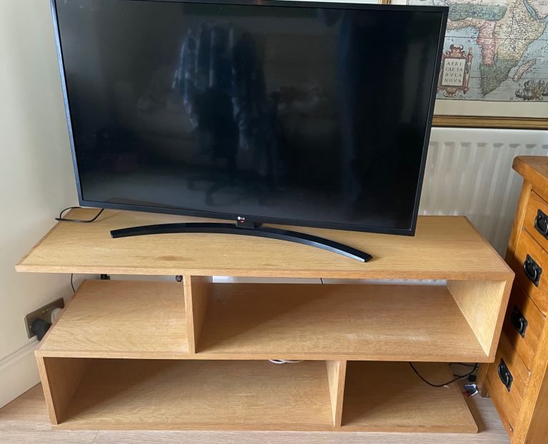 Large Wood TV Stand Book Case Display 