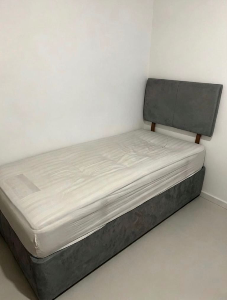 Single Bed with Mattress and Headboard new 