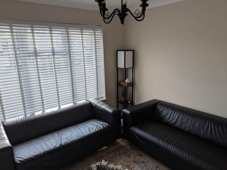 IKEA leather sofa 