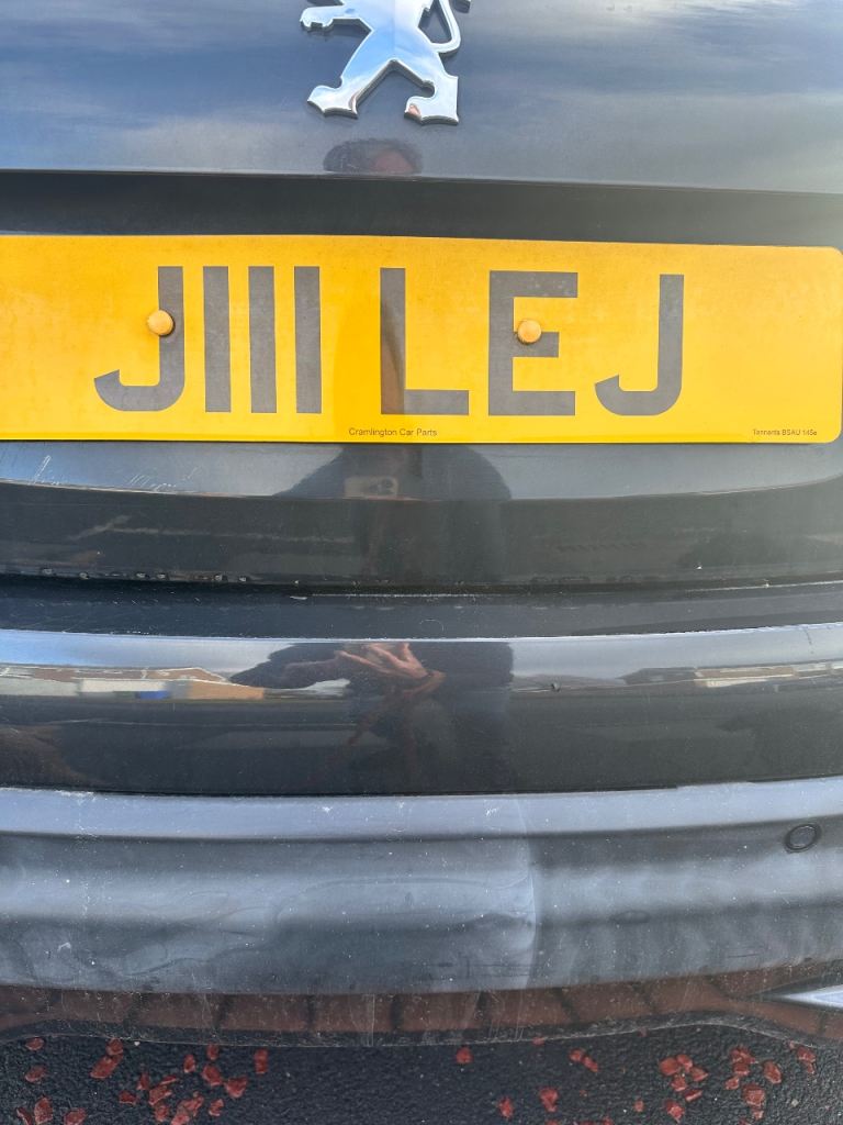 private number plate 