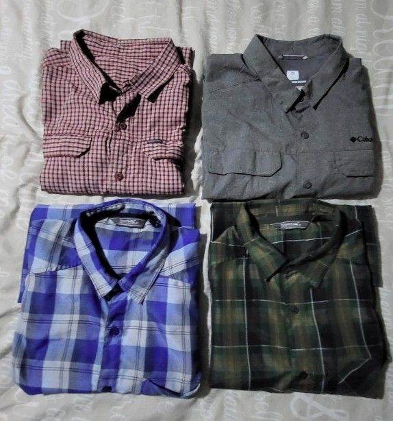Columbia & Regatta Hiking Shirts X 4