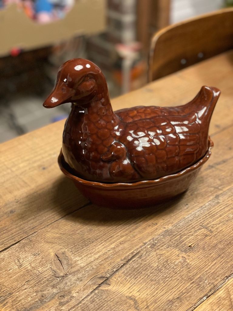 image for Duck on nest egg carrier holder