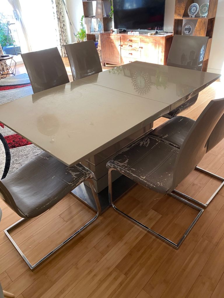 Free Dining table with 6 chairs 