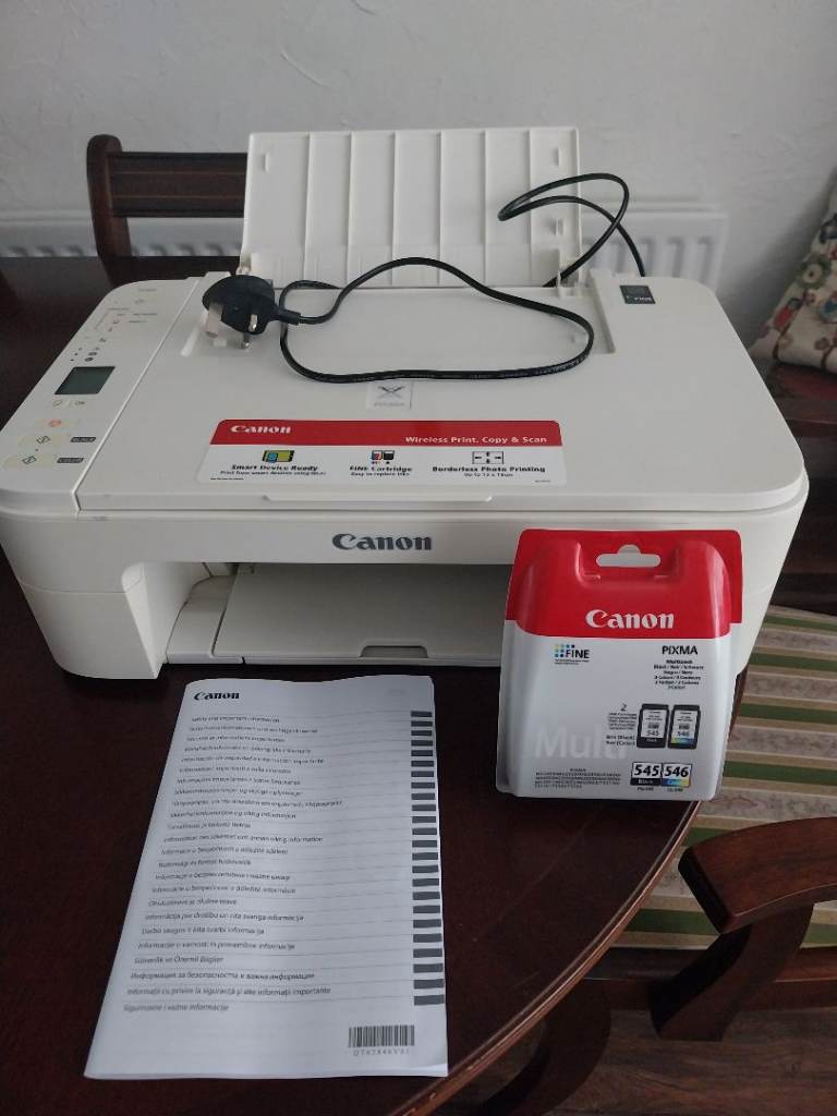 Canon PIXMA TS3450 Printer with Ink Cartridges