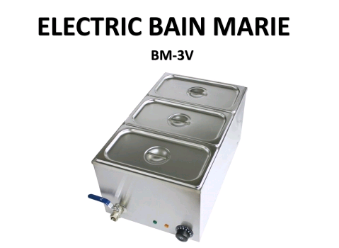 Electric Bain Marie 3 pots food warmer new