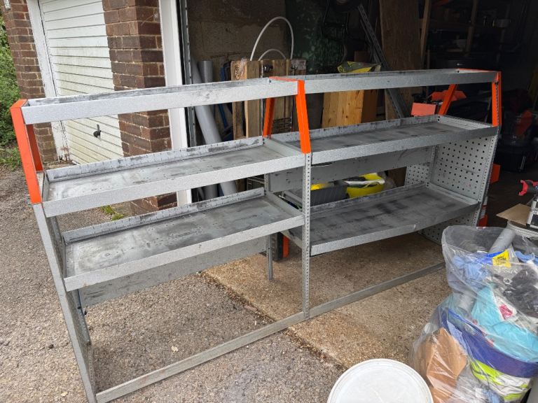 Van racking including boxes