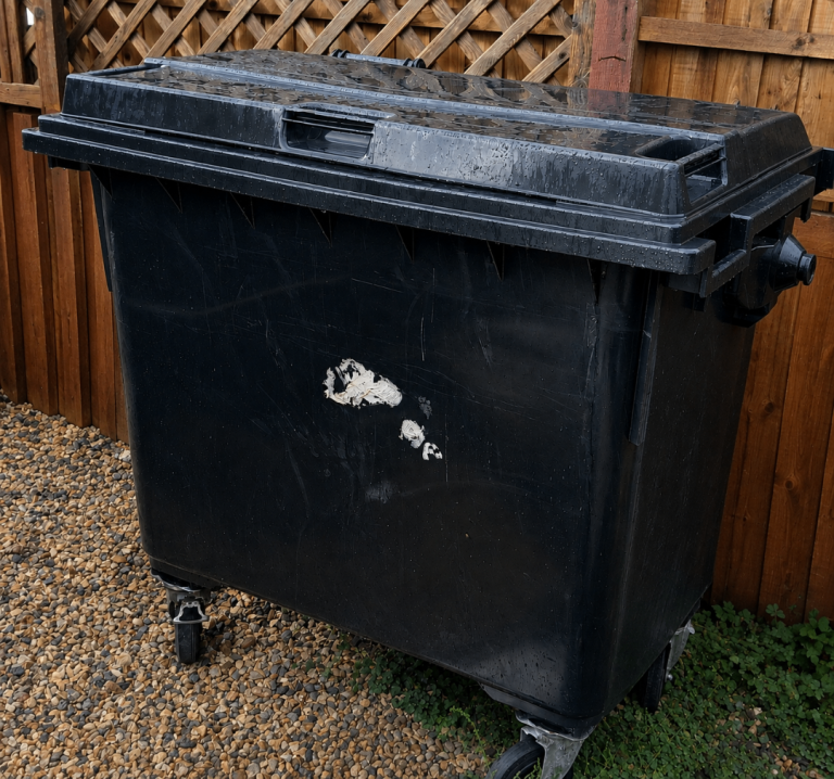 Large Black Wheelie Bin - Good Condition