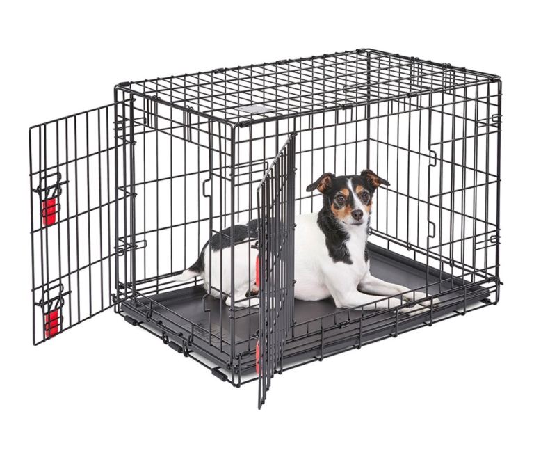 KONG Ultra-Strong Two Door Crate Secure Folding Dog Crate Medium