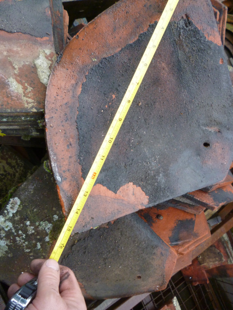 Reclaimed Arris hip tiles Bonnet tiles Rosemary hips Acne hip