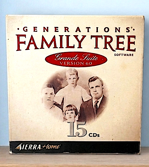 ANCESTRY. COM - 15 x CD software for GENERATIONS FAMILY TREE GRANDE SUITE VERSION 6.0