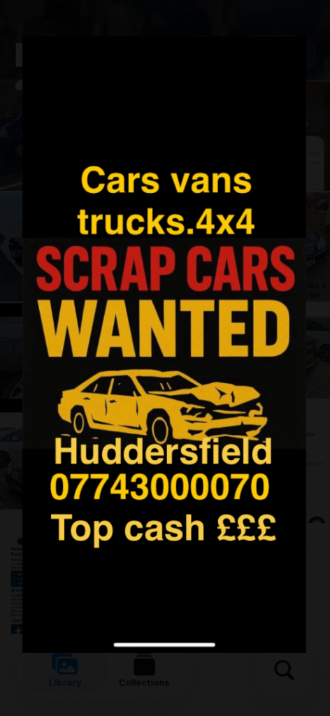 Huddersfield scrap vehicle buyer 