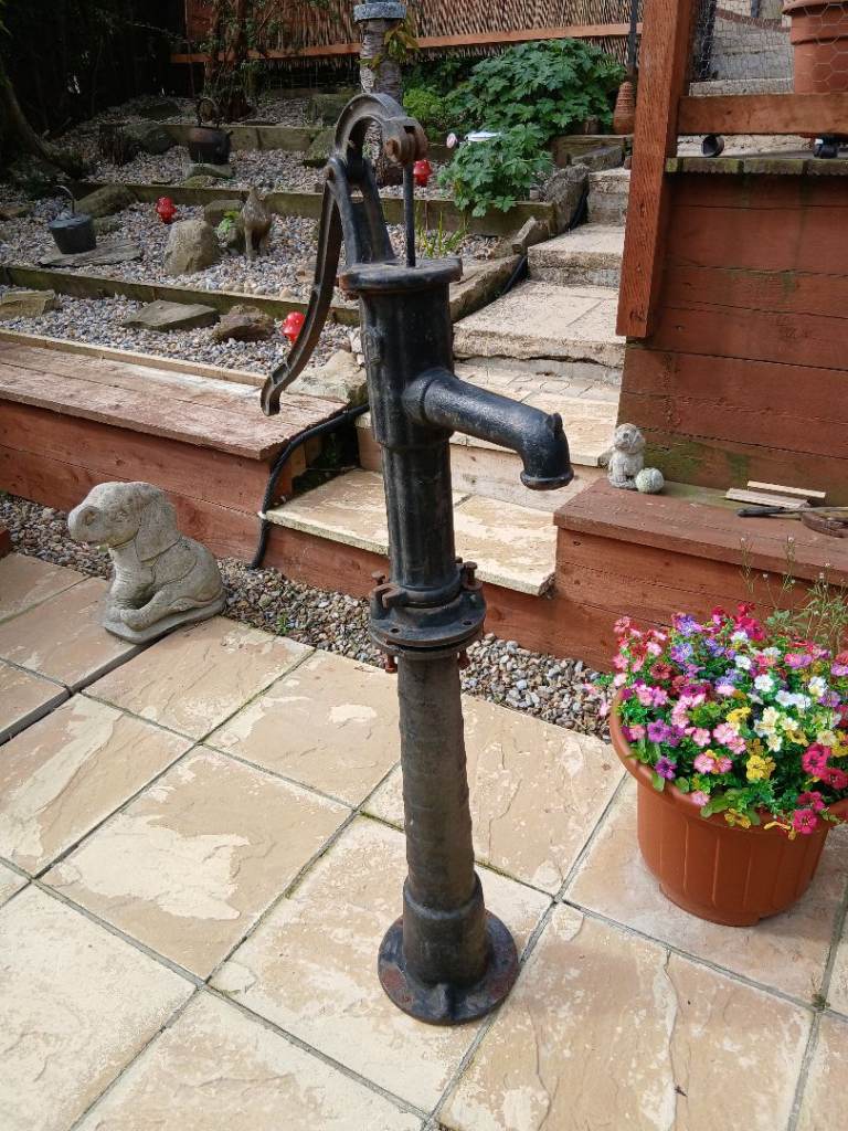 Antique cast iron water pump