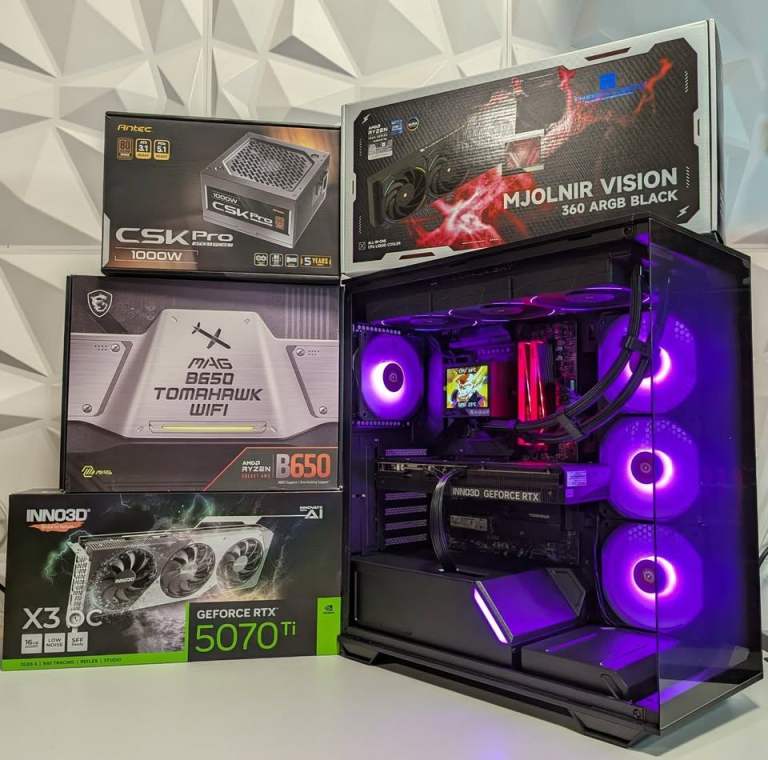 Ryzen 7 7800x3d RTX 5070 Ti DDR5 Gaming PC