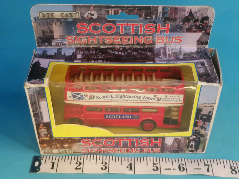 Vintage Sightseeing Bus. Scotland. Collectible. 