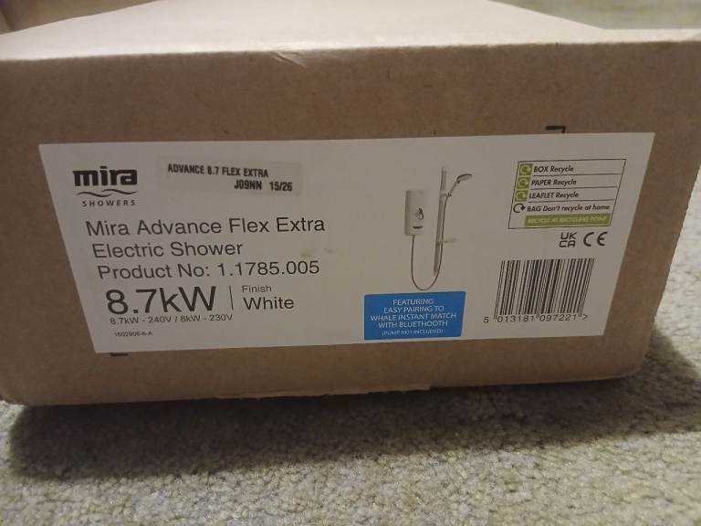 Mira Advance Flex Extra Electric Shower 8.7kW - Brand New in Box