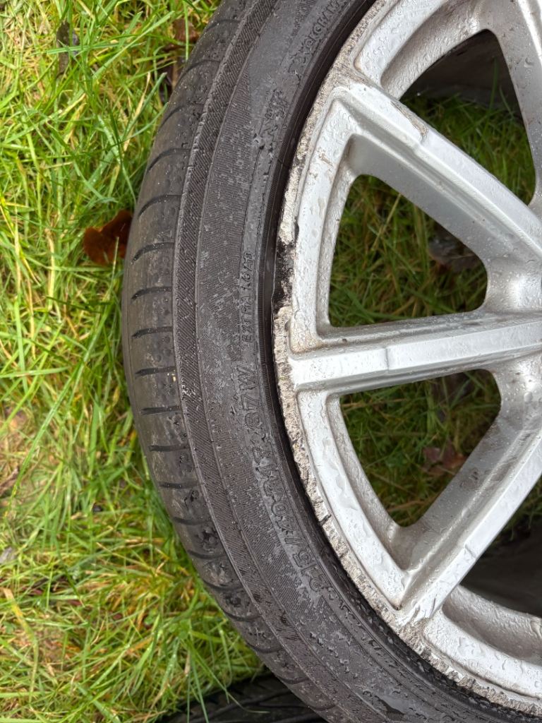 2011 Audi A1 8X - 17 Alloy Wheels with Tyres  - 8X0 601 025 Genuine Rims 17”