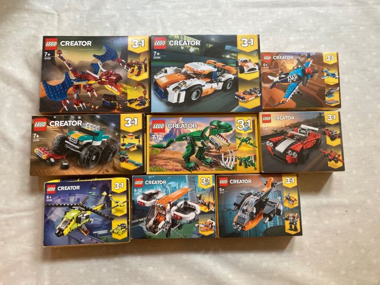 Lego creator bundle x9 complete sets. 