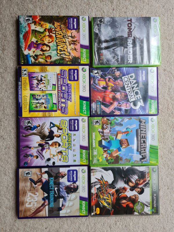Xbox game x8, £5 for each or £30 for the full bundle 