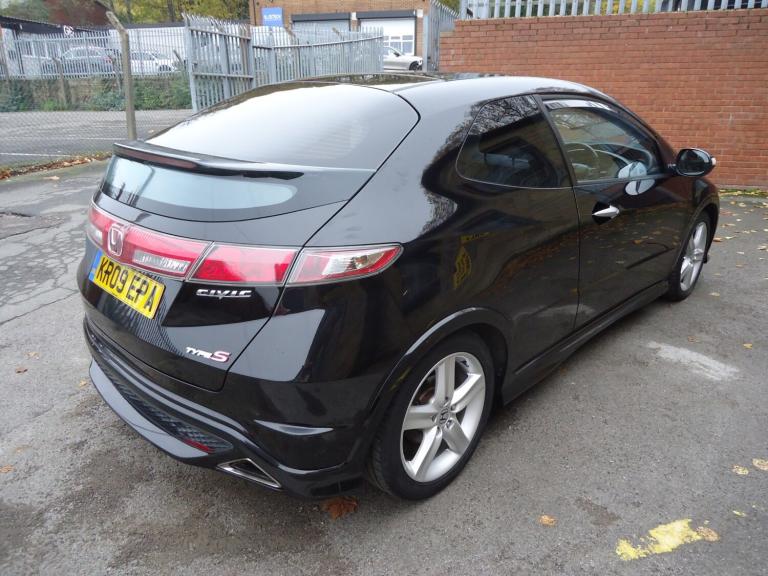 HONDA CIVIC 1.8 i-VTEC Type S GT Black Manual Petrol 2009