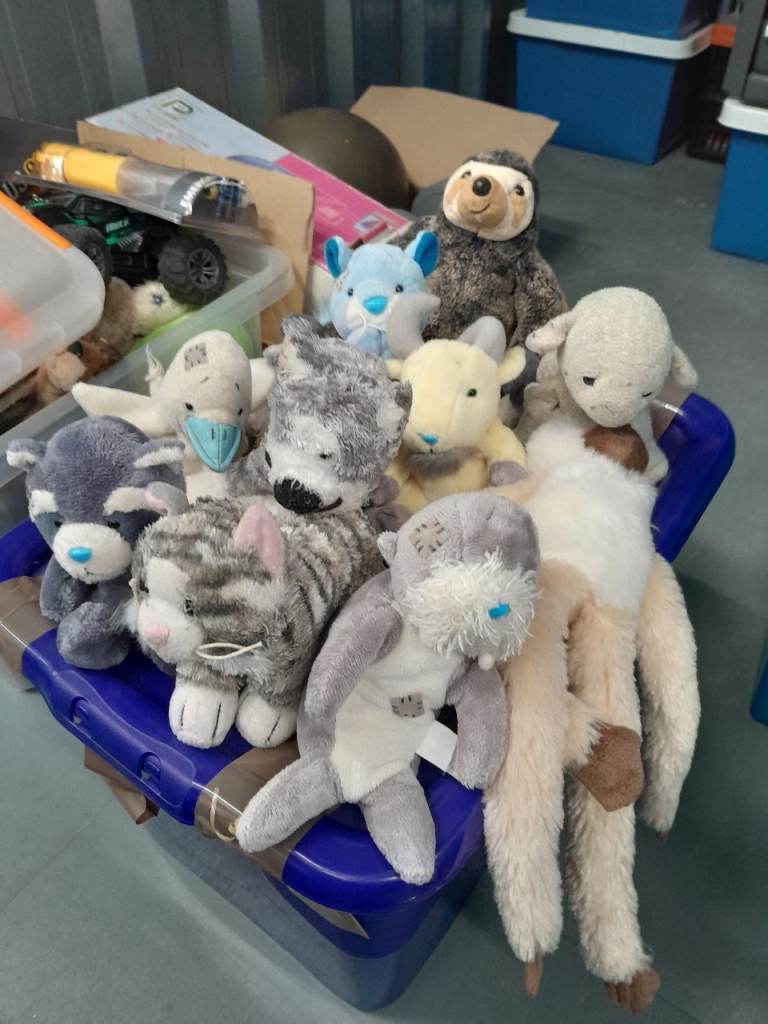 Assortment of stuffed animals