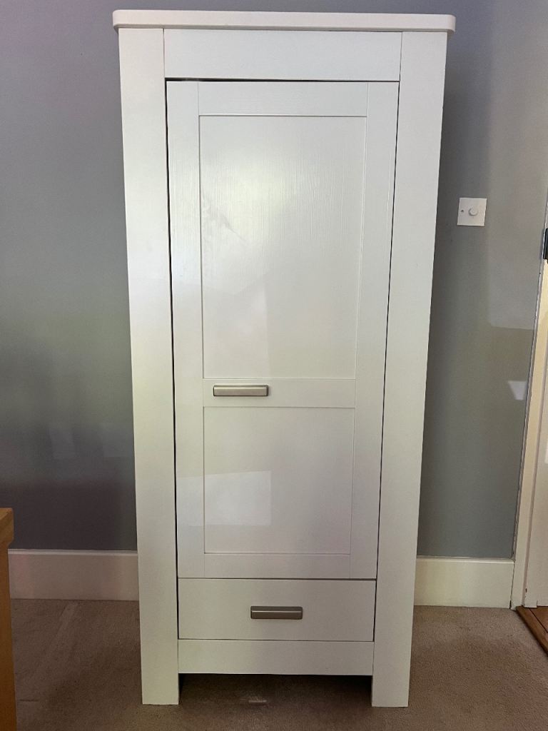 White Single Wardrobe 