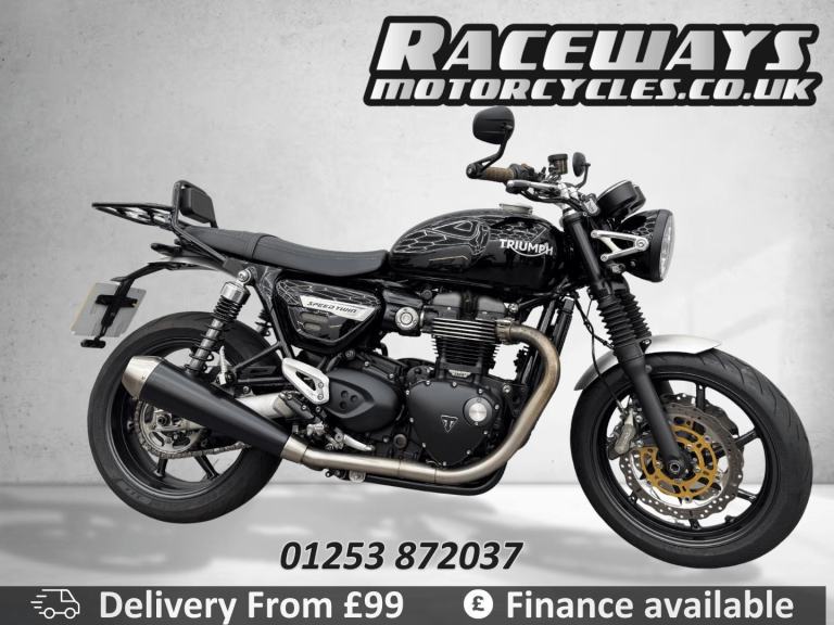 TRIUMPH SPEED TWIN BLACK 2019 19 REG, 8,602 MILES, 1200CC USED MOTORCYCLE
