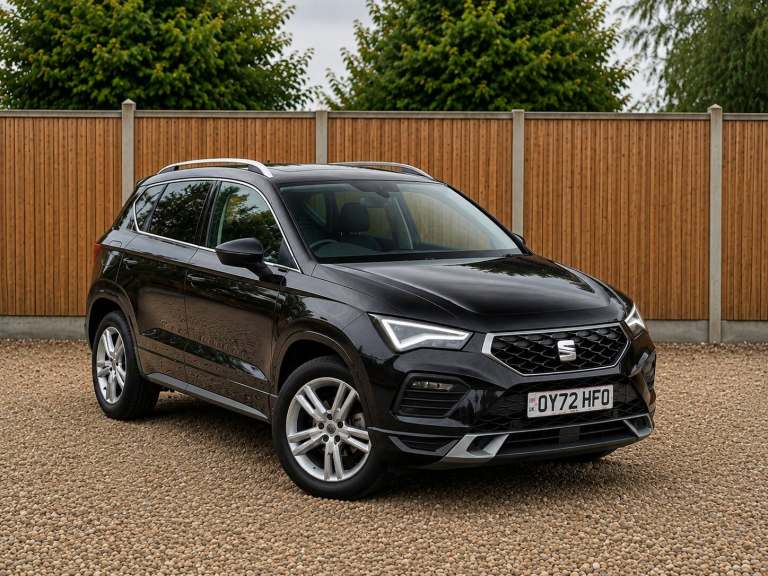 2022 [72] SEAT ATECA FR 1.5 PETROL TSI ECOTSI EVO DSG/AUTO SUV BLACK ULEZ FSH