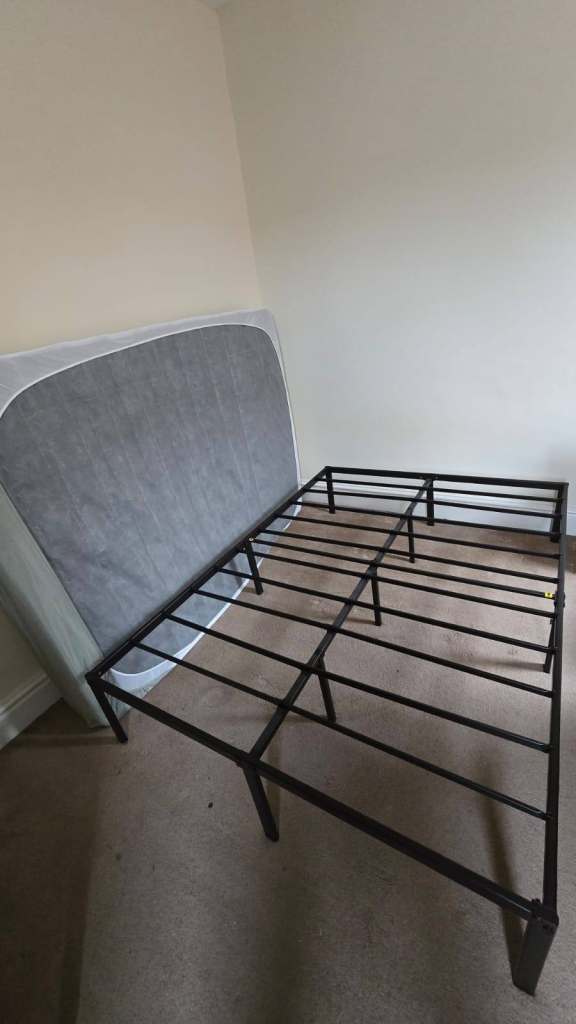 image for Double Bed Metal Frame - Perfect condition