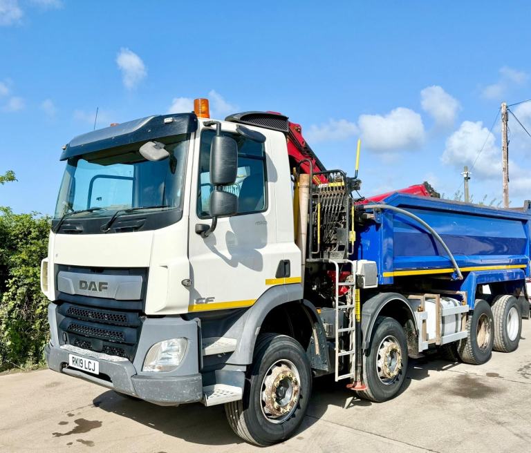 2019 DAF CF85.450 8X4 GRAB TIPPER PALFINGER M125 CLAMSHELL 32T 163,000MILE EURO6