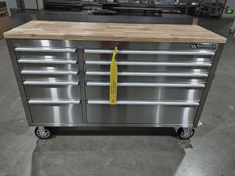 55" Wide Stainless Steel Toolbox Chest