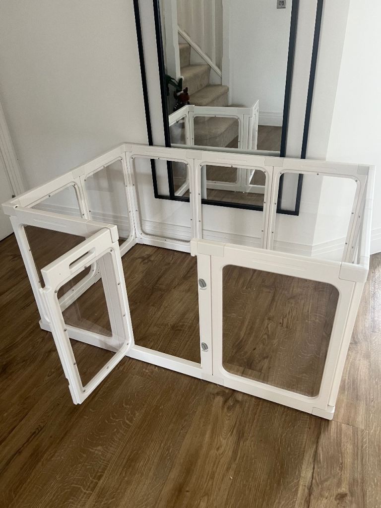 Dog acrylic playpen 125 x 85 cm