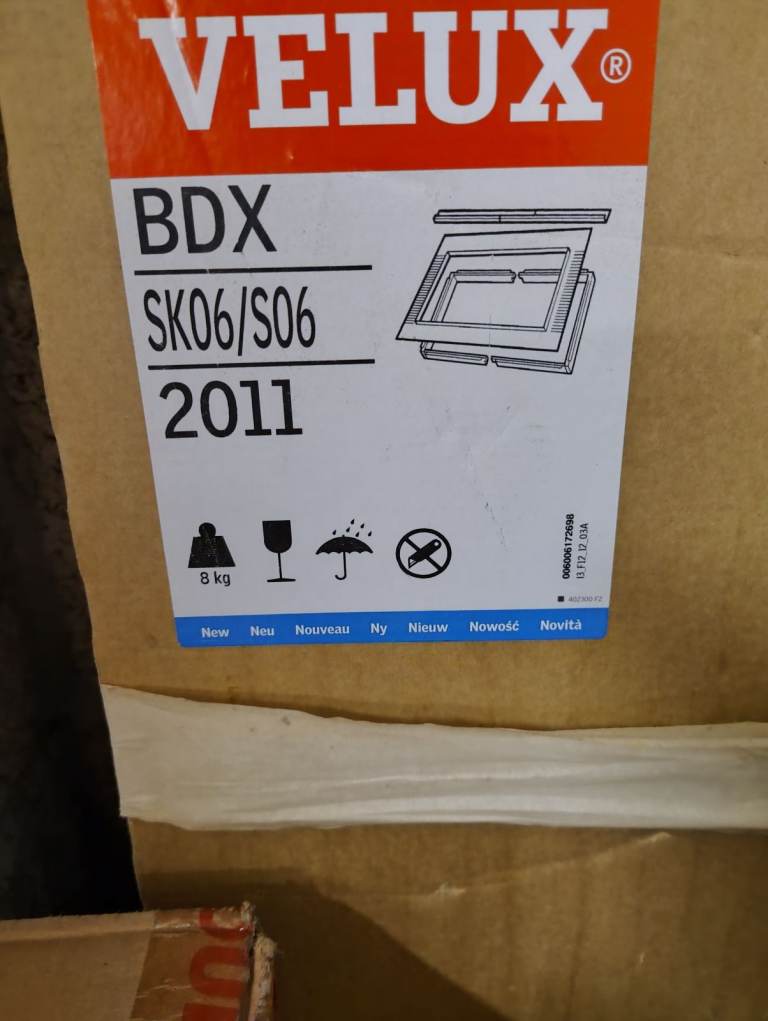 VELUX BDX SK06/S06 Window – New, Unused