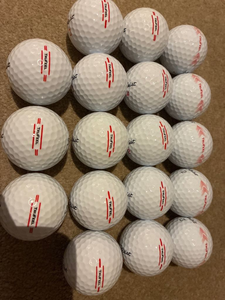 18 Mint Condition Titleist Trufeel Golf Balls