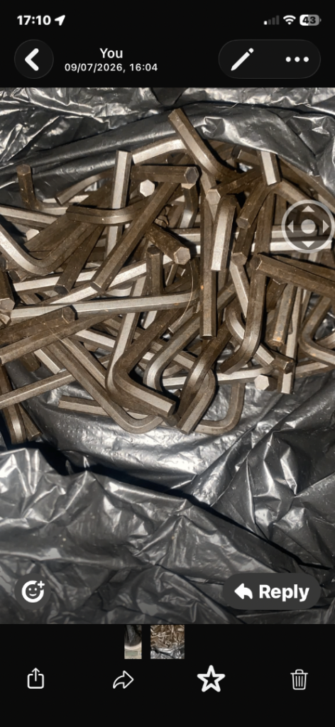 Large Bag of Assorted Allen Keys hex Wrenches)