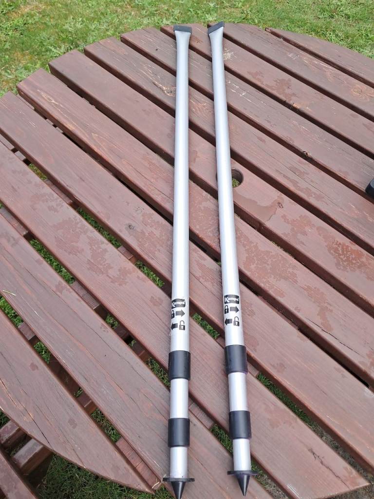 Kampa Adjustable Awning Poles 2.6m Pair Caravan Camper Support Poles