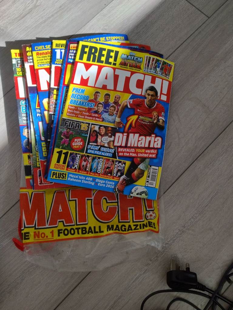 FREE 8 x match magazines 