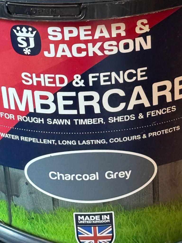 SPEAR & JACKSON Shed & Fence timbercare - Charcoal Grey  - 9L