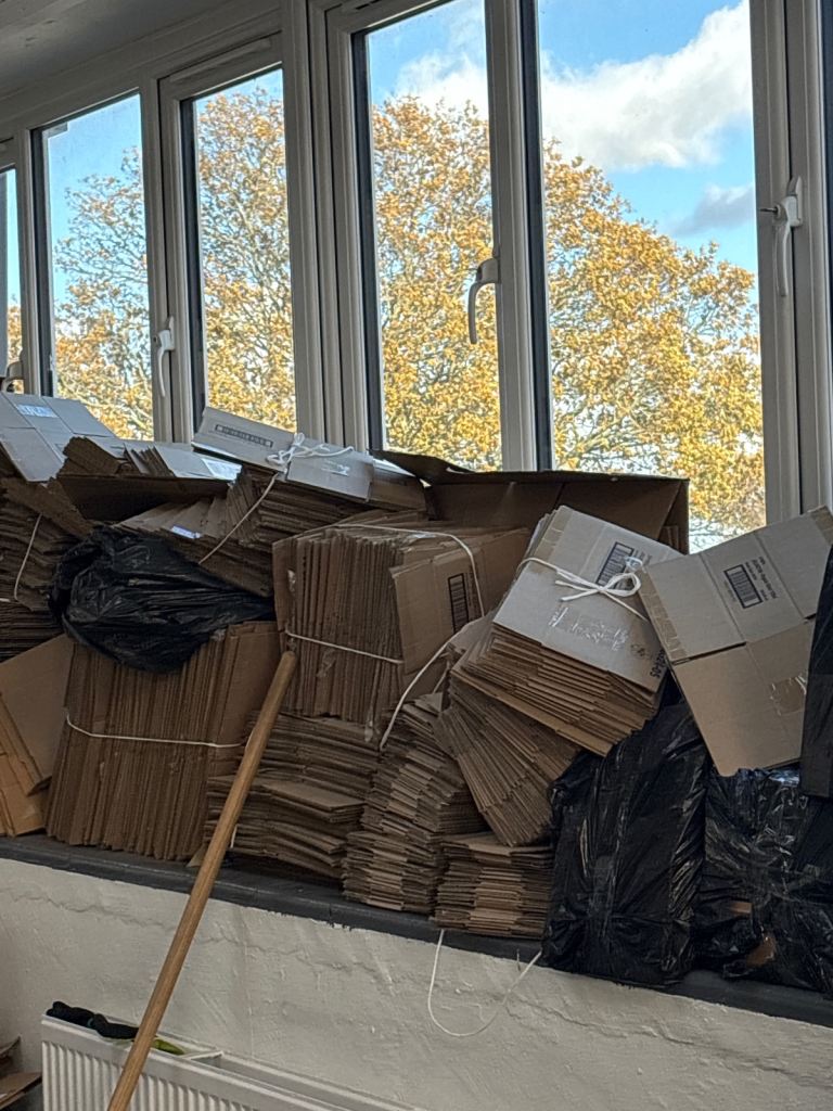 Cardboard boxes available 