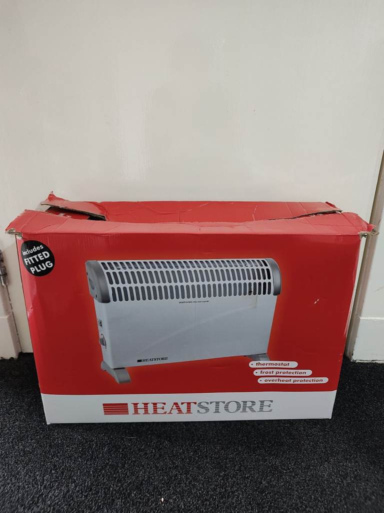 HeatStore convector heater plugin white 