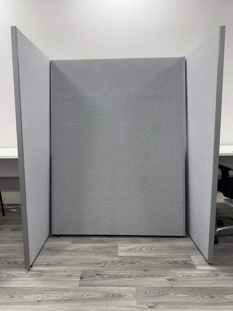 Grey Office Partition Screen – Good Condition