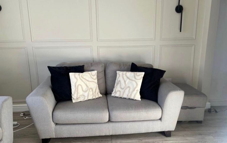 4 piece grey couch set