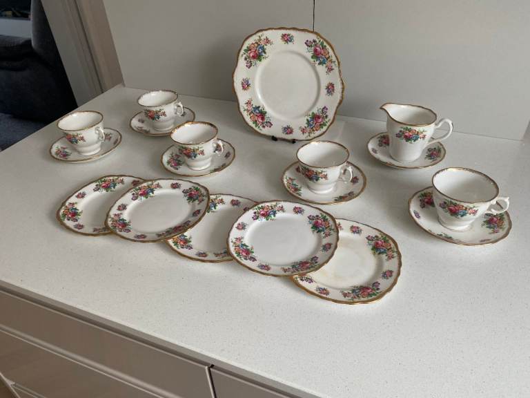 Colclough Royal Bone China Tea Set 