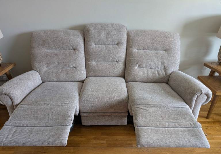 3 seater reclining sofa with recliner armchair 