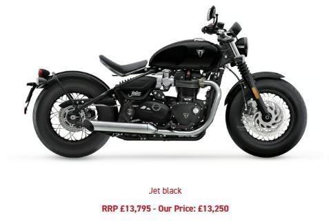 2026 New Un-Registered Triumph Bonneville Bobber Motorcycle 