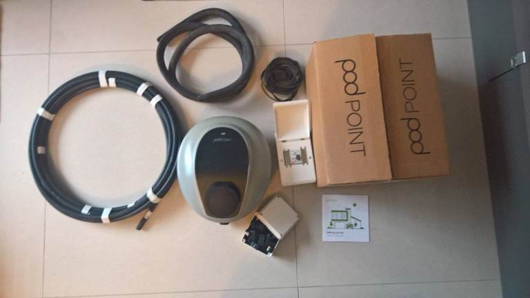 EV Home Charger 7.2KW Pod Point installation set